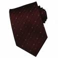 Burgundy Silk Men's Tie w and Black