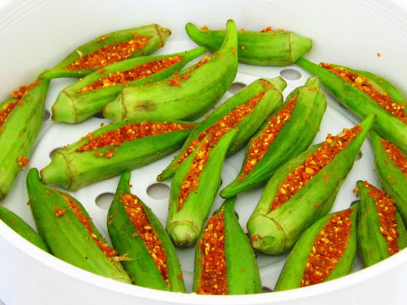 steam bhindi